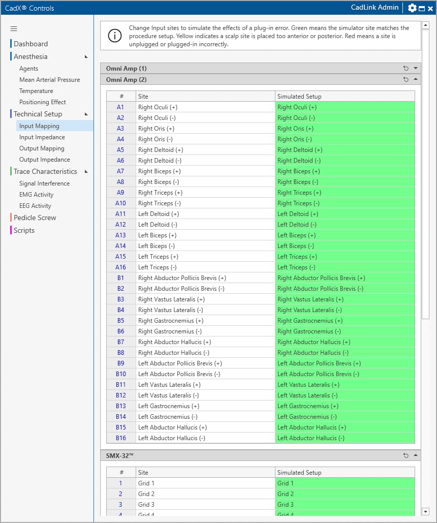 CadX Surgical Simulator 인터페이스