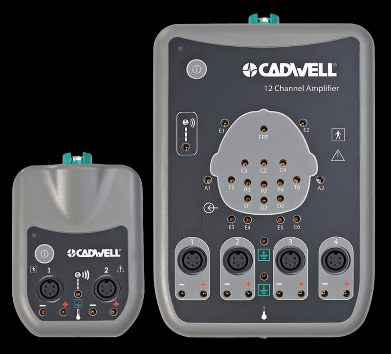 1-2 채널 증폭기(왼쪽), 3-12 채널 증폭기(오른쪽)